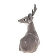 thumbnail image 4 of Simulación de alce navideño de peluche, reno navideño, juguete de varios tipos. Hombre gris sentado, 4 of 7