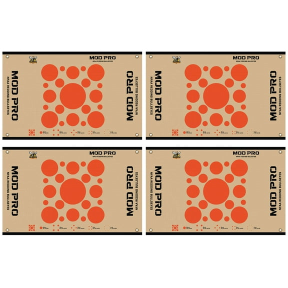 Morrell Yellow Jacket MOD Pro Redding NFAA Bullseye Wrap, 4 Pack, White/Tan