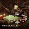thumbnail image 6 of Witch Anklet Sterling Silver Witches Knot Ankle Bracelet Celtic Knot Witch Jewelry Gifts for Women, 6 of 6