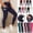 Black, variant on HAOTAGS Women Yoga Pants,Breathable & Moisture-Wicking Tummy Control & Lifting Effect High-waisted Pants Black L