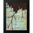 thumbnail image 2 of Davis, Andrea 12x14 Black Modern Framed Museum Art Print Titled - Batik Hanging Leaves II, 2 of 5