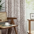 thumbnail image 2 of Curtainking 100% Blackout Curtains for Bedroom Taupe Grey Scroll Floral Window Curtains Grommet Thermal Insulated Drapes for Living Room Farmhouse Vintage Window Treatments Set 84 In 2 Panels, 2 of 9