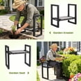 thumbnail image 4 of Garden Kneeler and Seat Heavy Duty 500lbs, Anti-Tip Gardening Stools with 10.5” Widen Kneeling Pad for Seniors Gardeners, 2 in 1 Garden Bench for Kneeling and Sitting, 4 of 8