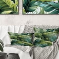 thumbnail image 3 of Designart "Mirage Amidst Tropical Palms II" Tropical Printed Throw Pillow, 3 of 5