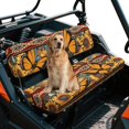 thumbnail image 6 of Garronmavis Aztec Sunflower Butterfly UTV Seat Covers Anti-Scratch Covers for Mule Seat Accessories Parts with Elastic Edges Dirt-Proof Compatible with Kawasaki Mule 4010 4x4 Hardwoods Green HD 2009, 6 of 7