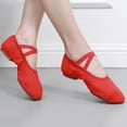 thumbnail image 2 of FRSASU Women's Ballet Shoes for Highly Stretch Canvas Dance Slipper Yoga Shoes for Women Red, 2 of 7