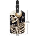 thumbnail image 6 of Square 2Pack PU Leather Skeleton Cruise Luggage Tag with Privacy Cover and Name ID Tag for Travel Handbags Backpacks Luggage Tags, 6 of 6