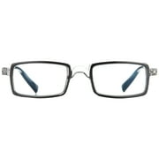 Elton John Pop Specs Reading Glasses - Black/Crystal Bullet 1.25, Rectangle Frame