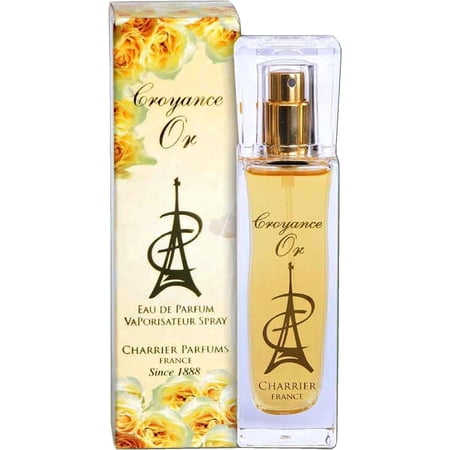 Charrier Parfums Eau de Parfum Croyance Or Spray - 1.06 fl oz 30 ml - Made in Provence France