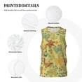 thumbnail image 6 of Gaeub Floral with Butterflies Men's Mesh Basketball Jersey, Quick-Drying Sleeveless Top S-4XL, Loose Muscle Tank Top -3X-Large, 6 of 9