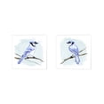 thumbnail image 1 of Great Art Now Coastal Blue Jay by Jacob Green 2 Piece Canvas Art Set Each 14W x 14H, 1 of 3
