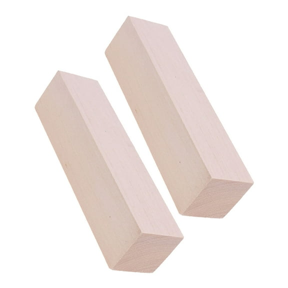LEORX 2Pcs Rectangular Basswood Carving Blocks for Wood Carving and Practice Supplies