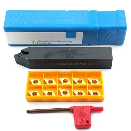 

SDNCN2020K11 20mm external lathe Turning Tool Holder +10PCS DCMT11T304 DCMT32.51
