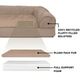 thumbnail image 5 of FurHaven Plush & Suede Full Support Orthopedic Sofa Pet Bed for Dogs & Cats - Almondine, Jumbo Plus, 5 of 12