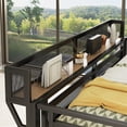 thumbnail image 5 of Leumius Queen Loft Bed with Desk & Charging Station, Queen Size Metal Loft Bed with Stairs and Light for Kids Teens, Black, 5 of 12