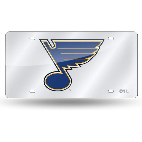 St Louis Hockey Blues Acrylic License Plate Laser Tag