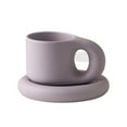 thumbnail image 4 of Big-ear Rounded Coffee Mug with Plate, 4 of 11