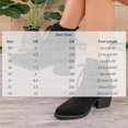 thumbnail image 3 of SAWOBUUN Women's Lace Up Ankle Boots Pointed Toe Faux Suede Chunky Block Heel Western Vintage Fashion Casual Booties for Daily Wear, 3 of 9