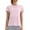 Light Pink, variant on Summer Tops for Women Casual Loose Fit Round Neck Short Sleeve T Shirt With Back Cutout For Daily Wear Yoga And Sports Comfortable Breathable Soft Fabric Couples Christmas Shirts Mint Green L