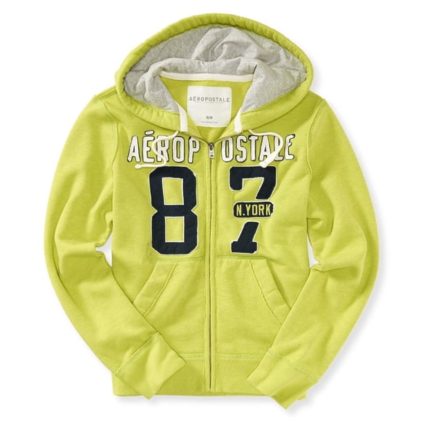 Aeropostale Mens 87 N. York Sudadera con Capucha, Verde, Grande Aeropostale Sudadera
