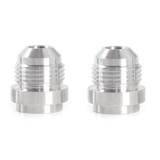 2 Pieces Aluminium Alloy Auto Fuel Line Adapter Detachable Water Air Oil Automobile Leakproof Replacement Automotive Water Air Fitting Accessories AN8