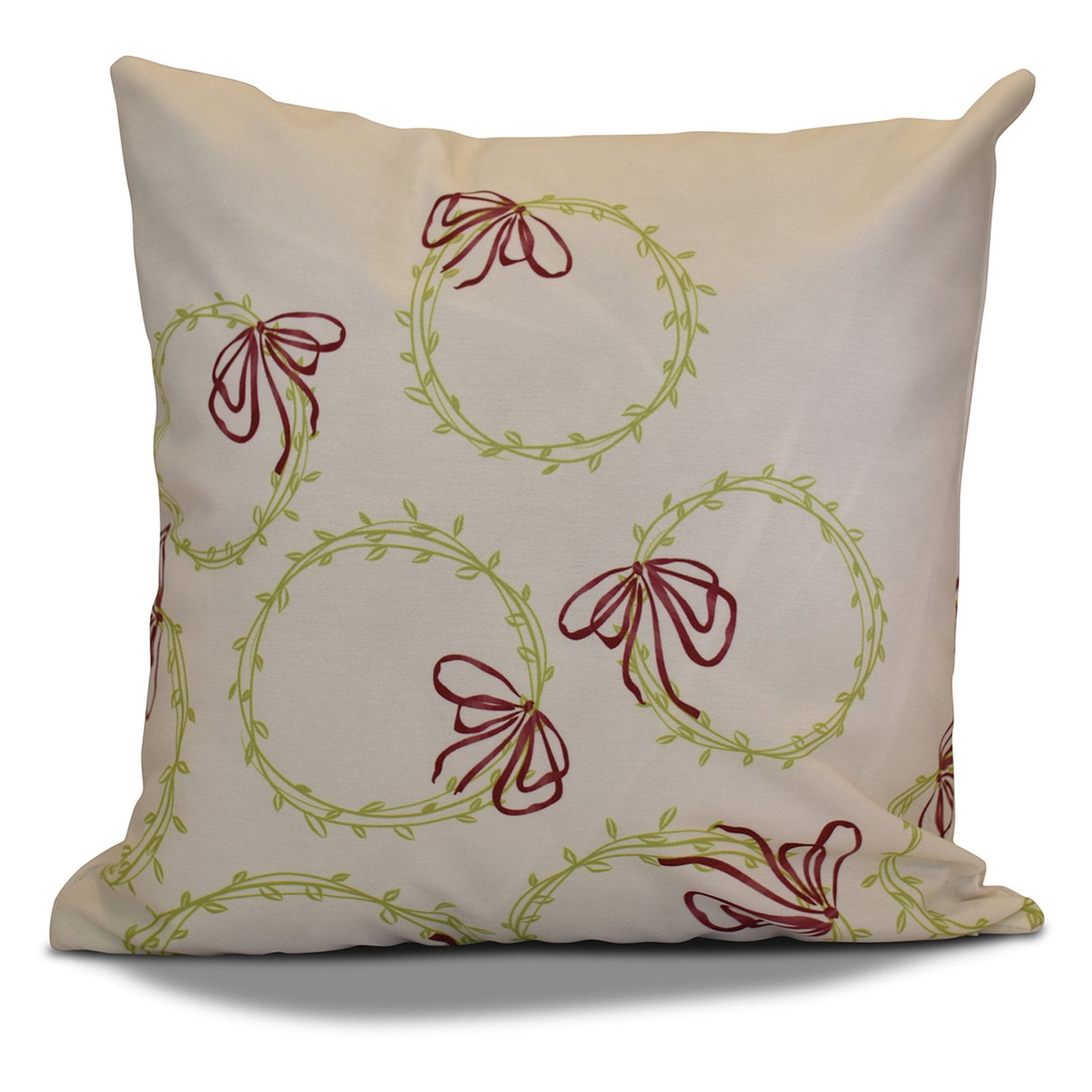 Simply Daisy 16" x 16" Simple Wreath Geometric Print Pillow