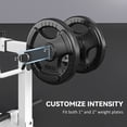 thumbnail image 3 of Soozier Adjustable Steel Seated Calf Raise Exercise Strength Training Gym Equipment, White, 3 of 9