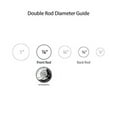 thumbnail image 5 of Decopolitan 1" Urn Adjustable Double Curtain Rod Set, 5 of 11