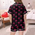 thumbnail image 4 of XDZJLR Ensembles de Tenues pour Filles, Ensembles de Pyjamas 2 Pcs Imprimé Graphique Manches Courtes Chemise à Boutons Shorts Ensemble de Pyjama Confortable, 3-4 Ans, 4 of 5