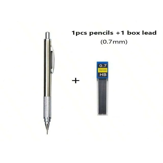LNGOOR Pro-Quality Metal Mechanical Pencil Set 0.5-2.0mm -Automatic Durable& Versatile Perfect For Artists Students And Office