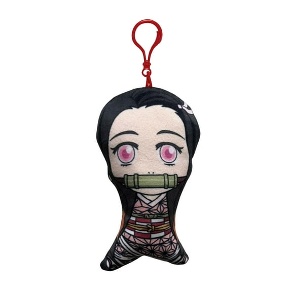 UCC Distributing UCC-9613-C Demon Slayer 5 Inch Plush Bag Clip Hanger | Nezuko