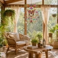 thumbnail image 6 of Halloween Acrylic Suncatcher Wind Chime,Multi Color Light Refraction Hanging Ornament,Transparent Window Light Catching Pendant,Metal Bell Yard Home Decor,7.87x10.62 In, 6 of 7