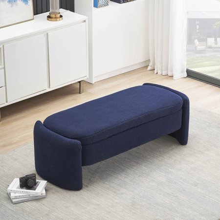Ucloveria Ottoman Bench, Footstool with storage, Padded Seat for Living Room Bedroom
