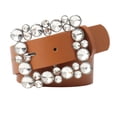 thumbnail image 1 of Contemporary Square Buckle Belt for Everyday Style Distinctive Fashion Accessory Versatile Wear for Dresses and Pants, 1 of 6