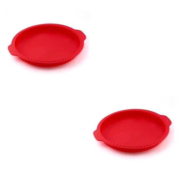 Molde de silicona para pastel Wosthever 10 pulgadas color Rojo 2piezas