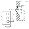 thumbnail image 2 of ALFI brand AB2701-PC Polished Chrome Square 2 Way Thermostatic Shower Mixer, 2 of 2