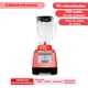 thumbnail image 1 of Licuadora Bartech 750W 10 Velocidades con Vaso de Vidrio 1.2L Alta Resistencia Rojo, 1 of 1