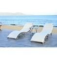 thumbnail image 3 of Safavieh Pacifica Outdoor Modern 3 Piece Lounge Set with Cushion, 3 of 6