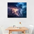 thumbnail image 2 of Nawypu Canvas Wall Art Thunderstorm Lightning Flashes Flash Weather Sky Canvas Prints Wall Art Paintings Artworks Pictures Posters for Living Room Bedroom Decoration, Gift for Wedding Christmas, 2 of 4