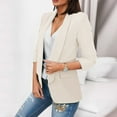 thumbnail image 3 of Vedolay Blazer Jackets for Women Womens Casual Blazer Professional Work Suit Jacket with Pockets,Beige XXL, 3 of 4