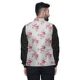 thumbnail image 2 of Atasi Floral Mens Casual Jackets Lightweight Partywear Indian Waistcoat Printed Nehru Jacket-X-Large, 2 of 6