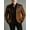 C_Dark Brown, variant on Men's Solid Faux Suede Blazer, Quilted Leather Patchwork Single-Breasted Slim Fit Notch Lapel Sport Coat