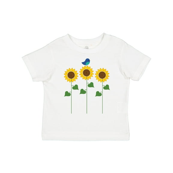 Inktastic Sunflower Garden and Bird Boys or Girls Toddler T-Shirt