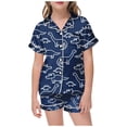 thumbnail image 1 of Ensembles de Pyjama pour Petites Filles, Ensembles de Pyjama à Colorier DIY, Ensemble de Pyjama pour Enfants à Boutons, Tenue d'Intérieur Classique, Pyjamas pour Filles, Taille 8-10 Ans, 1 of 5