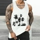 thumbnail image 4 of Camisetas de Tanque de los Hombres Tanque de los Hombres Incolor Gradiente de Impresión Cuello Redondo Correa Delgada Fuga Atrás Regular Casual Deportes Blusas de Tanque, 4 of 5