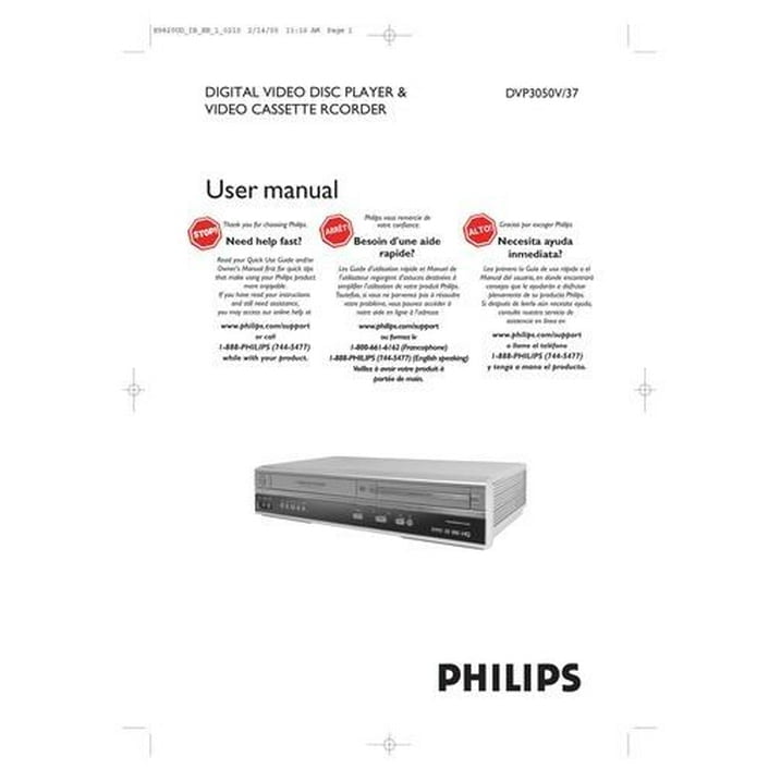 Philips offers VCR VHS and DVD dual combo player