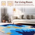thumbnail image 2 of ODIKA 4' x 6' Machine Washable Non-Slip Area Rug, Abstract Cloud High Traffic Rug, Beige, 344817, 2 of 7