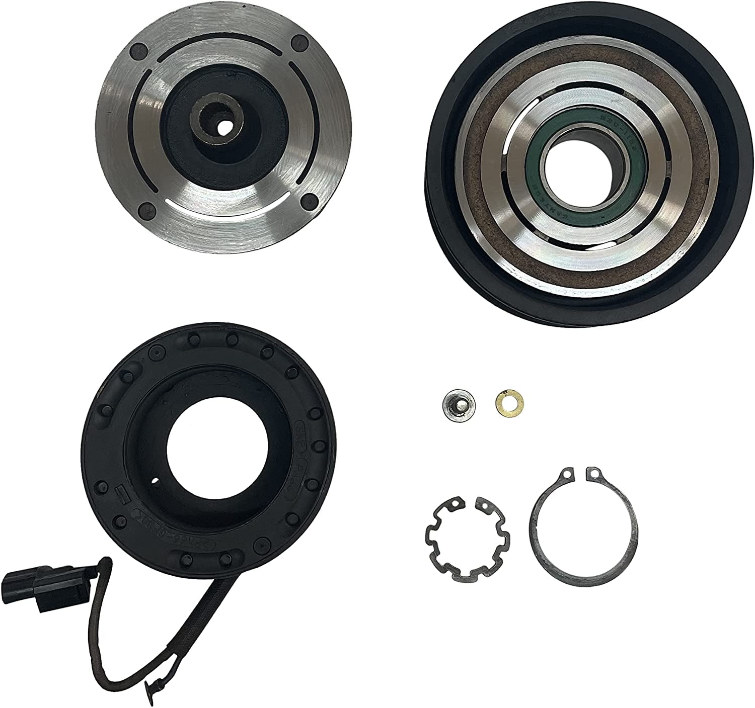 CoolTech AC Compressor Clutch KIT Pulley Coil Plate FITS 2001 2002 Honda Accord 6CYL 3.0L 