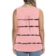 thumbnail image 2 of Playeras,Blusas y Tops,Ropa para Mujer Mujeres Racerback Camisetas sin mangas Blusa de tirantes sin mangas suelta informal de verano con estampado de tallas grandes para mujer (Pink, XXXXXL), 2 of 7
