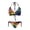 LGBTQ+ Pride Rainbow Striped Print with Empowering Slogans & Raised Fist Graphic, variant on Pride Rainbow Fist Halter Triangle Bikini Set - Sexy Tie Side Two-Piece Swimsuit for Beach & Pool Vacation